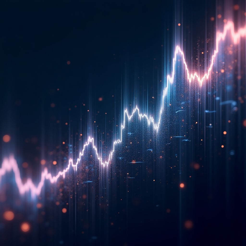 Gráfico de volatilidad del mercado de criptomonedas